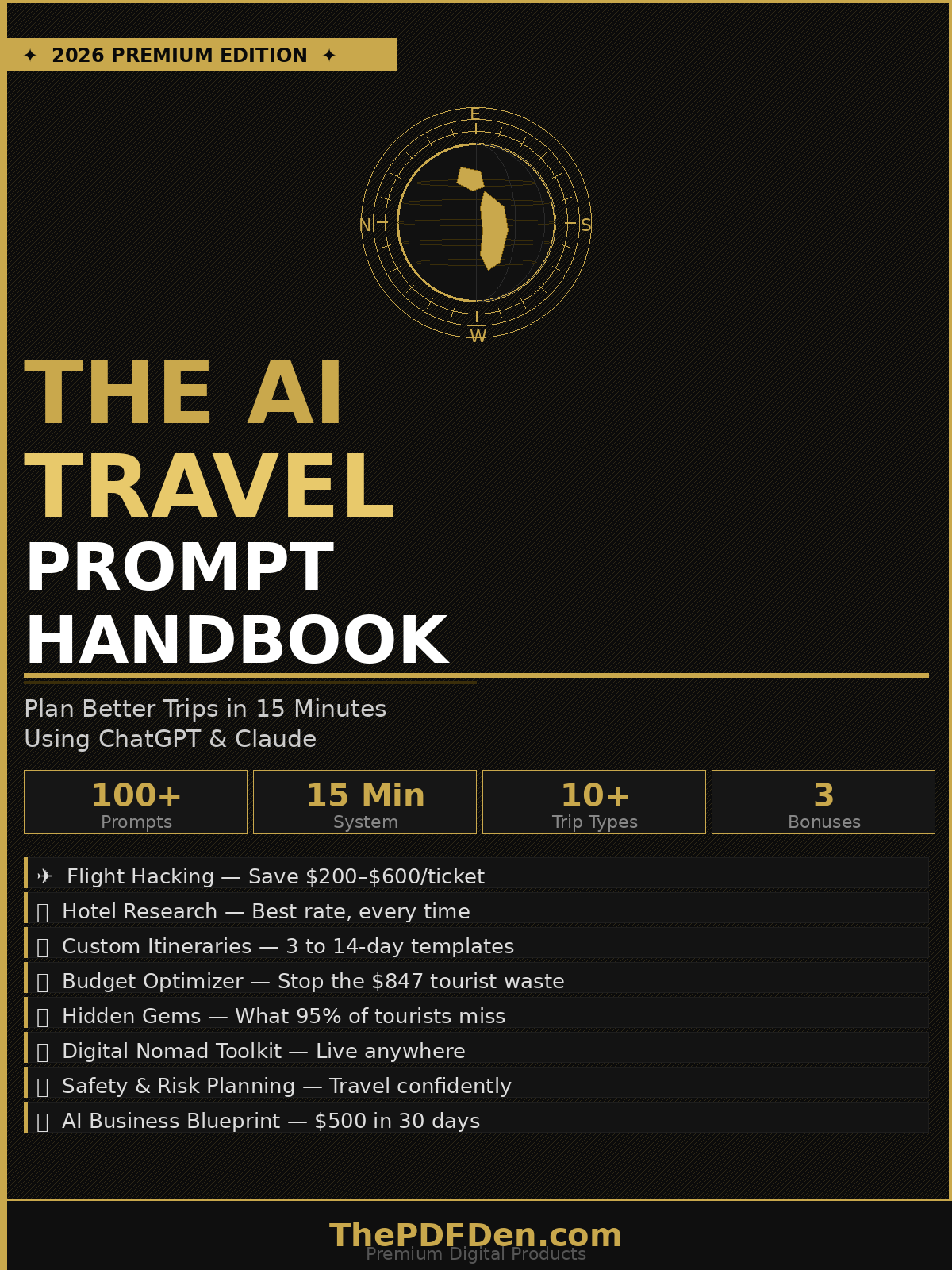 The AI Travel Prompt Handbook — 2026 Premium Edition